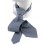 Motive 150 - Cravate contemporaine en soie de couleur gris-bleu