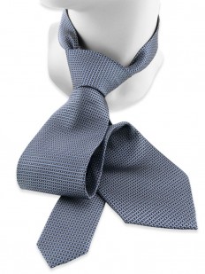 Cravate contemporaine grise-bleue