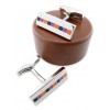 Enamel 80 - Bouton de manchette en émail