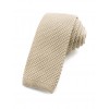 Cravate tricot bleu champagne