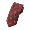 Cravate bordeaux effet vague