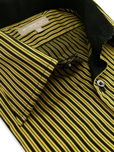 chemise homme jaune