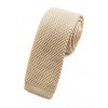 Cravate tricot champagne