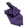 Cravate Ascot Violet foncé