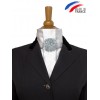 Cravate de dressage blanche et bleue