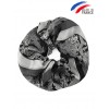 Chouchou gris en soie
