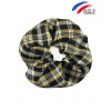 Chouchou tartan bleu