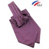 Cravate Ascot prune