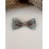 Barrette noeud papillon tissu Liberty bleu