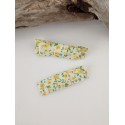 Barrette clic-clac Liberty jaune