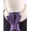 Nœud papillon vertical soie violette pour femme