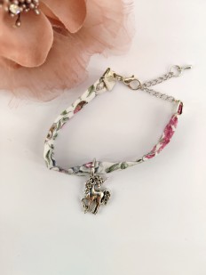 Bracelet licorne en tissu