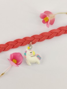 Bracelet tressé licorne