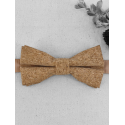 Noeud papillon double en liège 