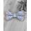 Noeud papillon Liberty bleu et base liège 