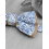 Noeud papillon Liberty bleu et base liège 