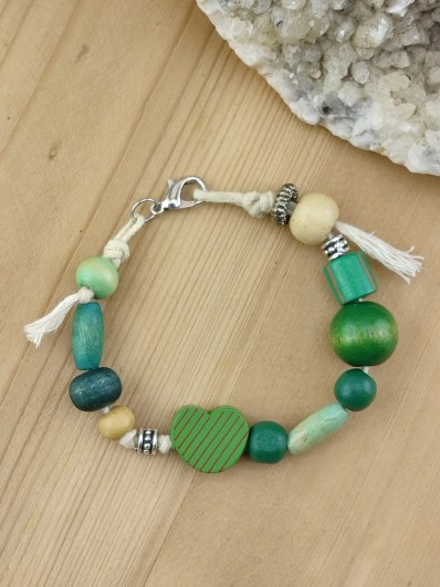 Bracelet Bohème vert