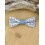 Barrette noeud papillon tissu Liberty bleu