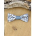 Barrette noeud papillon tissu Liberty bleu