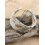 Bracelet manchette en tissu fleurs Terracotta