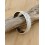 Bracelet manchette laiton et tissu vert sauge