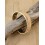 Bracelet manchette laiton et tissu floral
