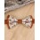 Nœud papillon Terracotta / fleurs orange brûlée