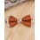 Nœud papillon Terracotta / fleurs orange brûlée