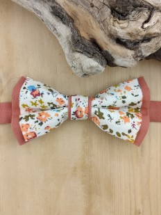 Noeud papillon Terracotta à fleurs Liberty