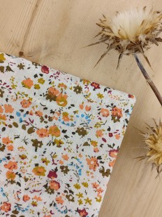 Pochette de costume terracotta Liberty