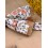 Nœud papillon liège et tissu orange brûlée