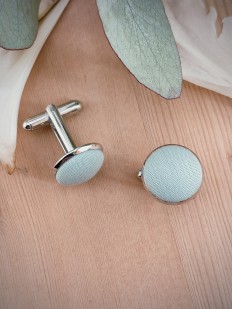 Boutons de manchette vert d'eau