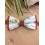 Noeud papillon enfant vert tendre et terracotta/noisette