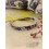 Bracelet tissu bordeaux à fleurs
