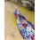 Porte clés foulard bordeaux à fleurs