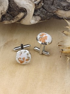 Boutons de manchettes Terracotta