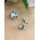 Boutons de manchettes fleurs Liberty rose