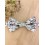 Noeud papillon fleurs vert sauge