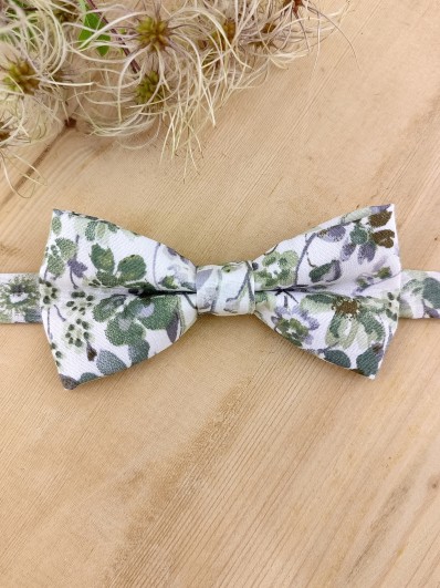 Noeud papillon verts sauge pour enfant