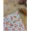 Pochette costume à fleurs orange brûlée