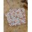 Pochette costume à fleurs orange brûlée