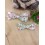 Barrette noeud papillon Liberty rose