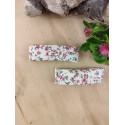 Barrette clic-clac Liberty rose