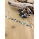 Bracelet tissu fleuri