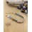 Bracelet tissu fleuri