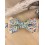 Noeud papillon fleuri et toile de jute