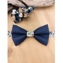 Nœud papillon bleu marine