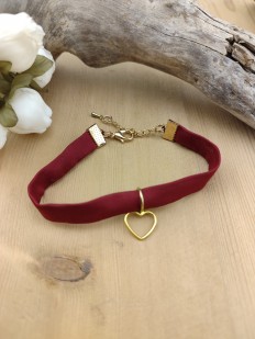 Bracelet satin Bordeaux