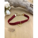 Bracelet satin Bordeaux