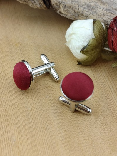 Boutons de manchettes Bordeaux